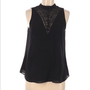 Beautiful Black Chiffon-Like Tank